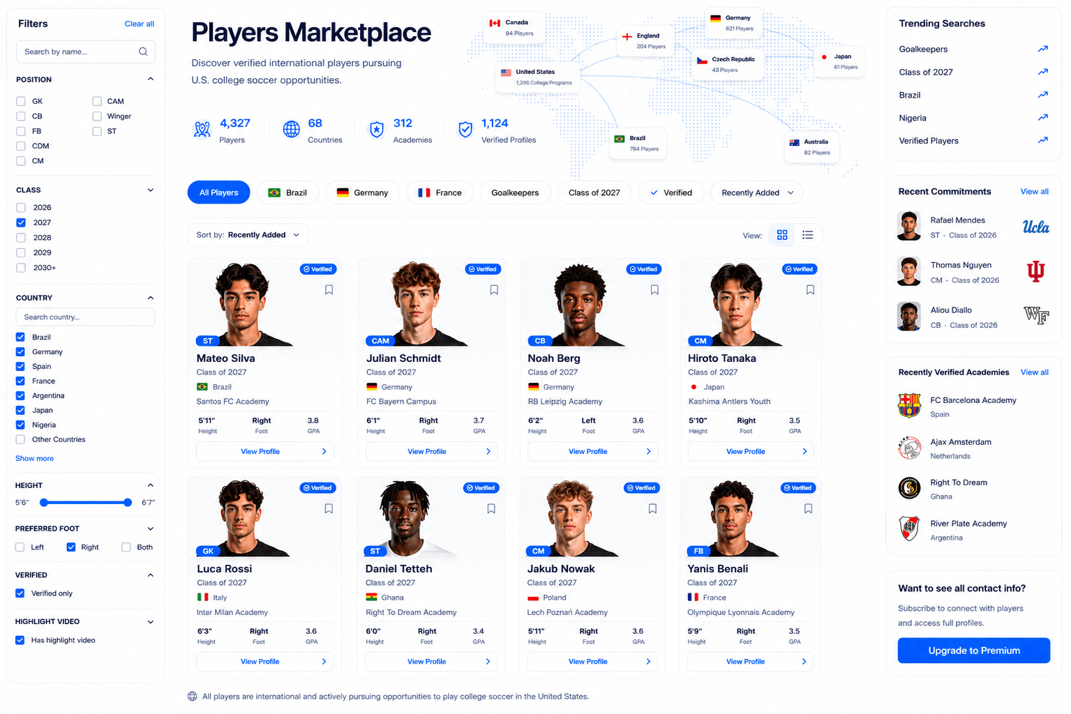 Preview of the Onside Players Marketplace